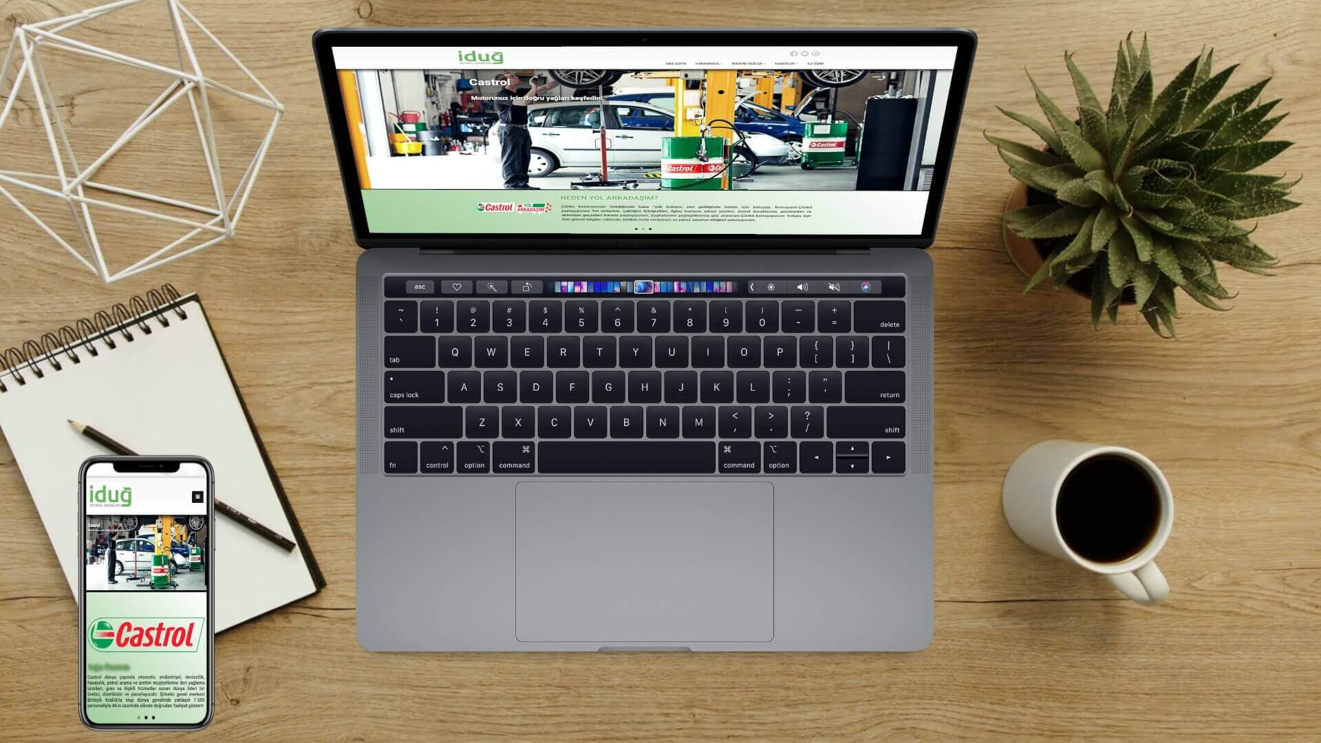 İduğ Petrol Castrol Madeni Yağlar Ege Bölge Bayi Kurumsal Web Sayfası