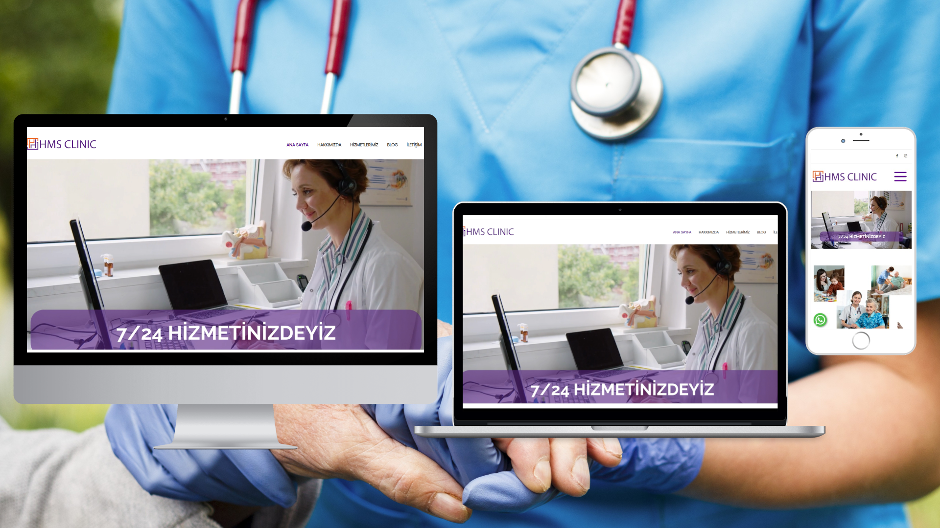 HMS Clinic Evde Sağlık ve Danışmanlık Hizmetleri Kurumsal Web Sayfası